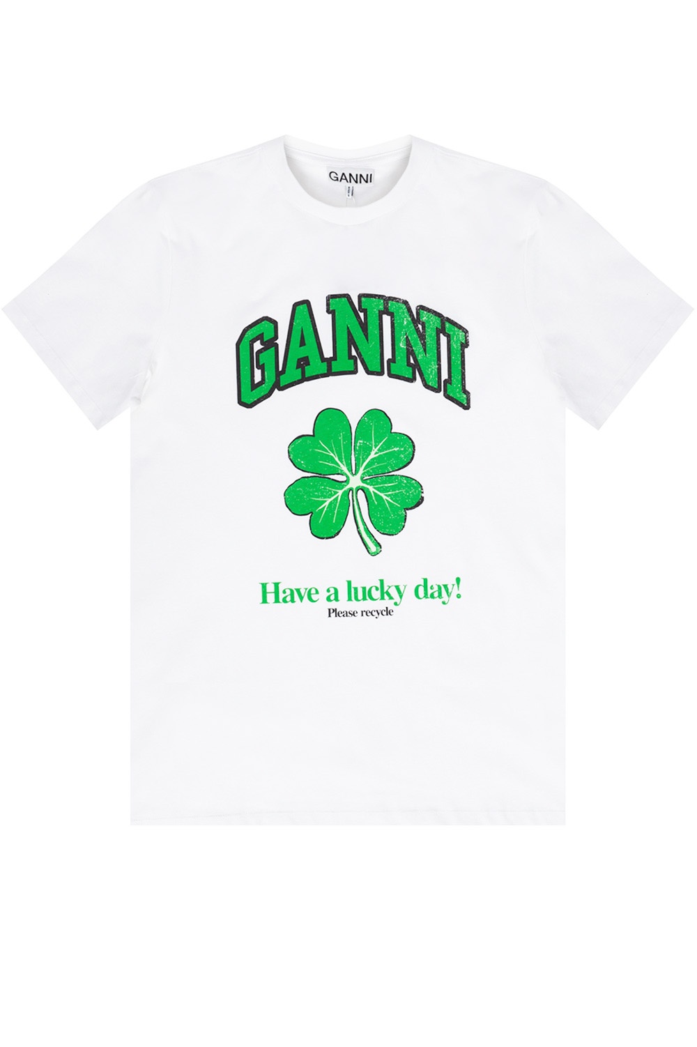 Ganni Printed T-shirt | Women's Clothing | PochtaShops